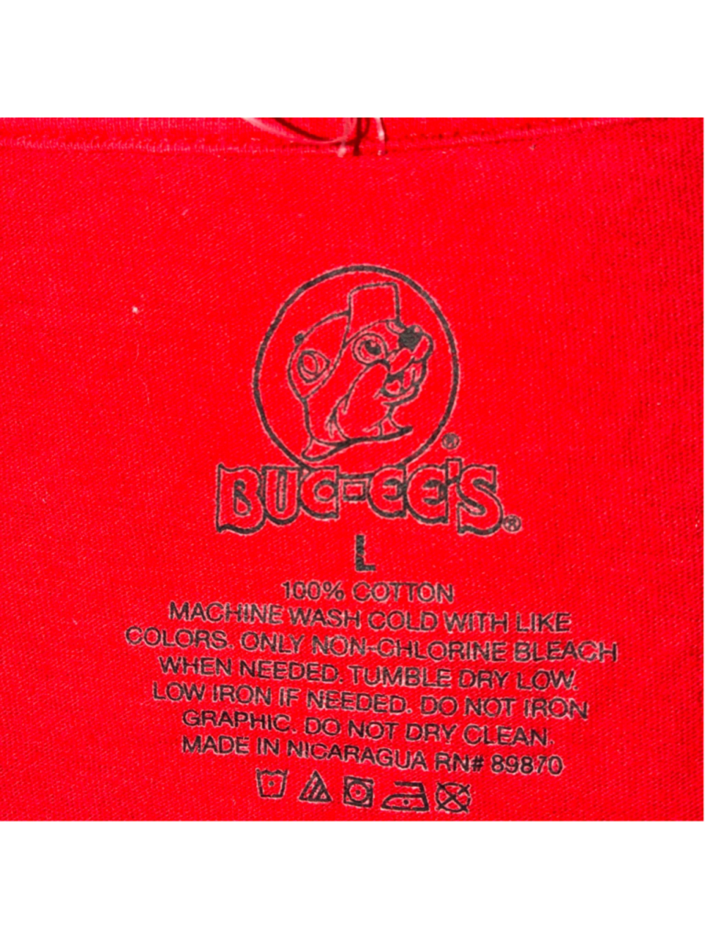 Buc-ee's Christmas Graphic T-Shirt Red Green Size L - Picture 3 of 5